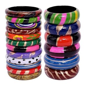 Brazaletes de moda de madera Sheesham indio de primera calidad para mujeres y niñas, durabilidad mejorada con revestimiento protector especial - Product Image 4