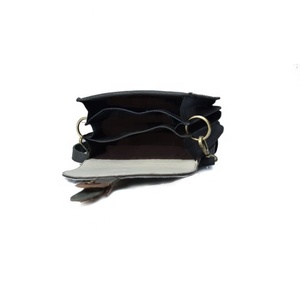 Bolso de cuero con pelo de vaca para mujer, bolso de mano de moda portátil con Monedero de piel auténtica para primavera y otoño - Product Image 4