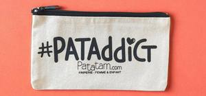 Sac de rangement cosmétique à logo par transfert thermique DIY, toile vierge pour sublimation, polyester/coton, pliable, design de transport - Product Image 3