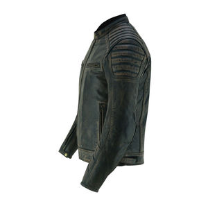 แจ็กเก็ตแข่งรถหนังแท้สำหรับผู้ชายกันน้ำกันลมขนาดพลัสไซส์สำหรับนักขี่บนท้องถนนออกแบบได้ตามต้องการ - Product Image 4