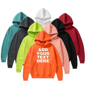 Sudaderas con Capucha Personalizadas OEM de Alta Calidad, 100% Algodón, con Cierre, Impresión de Logotipo Personalizada, para Hombre, Talla Grande, Invierno, Resistentes al Viento e Impermeables, 330g - Product Image 3