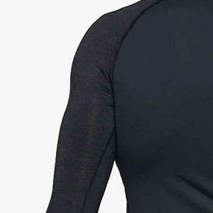 Rashguard de compression personnalisable de haute qualité pour hommes adultes, léger, manches longues, t-shirt de sport, matière polyester/spandex, OEM - Product Image 4