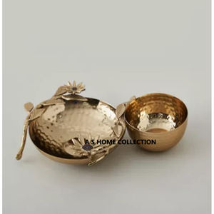 เหล็กคุณภาพสูงรอบชิป N Dip เสิร์ฟขนมสําหรับโรงแรมบ้านร้านอาหารคุณภาพสูงการผลิตชามตกแต่งดอกไม้ - Product Image 5