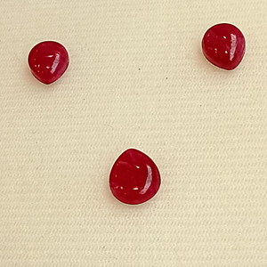 Tự nhiên <span class=keywords><strong>Ruby</strong></span> <span class=keywords><strong>Cabochon</strong></span> Deep <span class=keywords><strong>Red</strong></span> đánh bóng đá quý trong Pear Shape đối với trang sức & Healing - Product Image 2