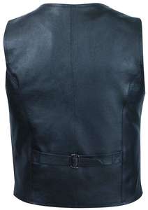 Veste de moto sans manches classique vintage rétro pour hommes col montant gilet de motard - Product Image 3