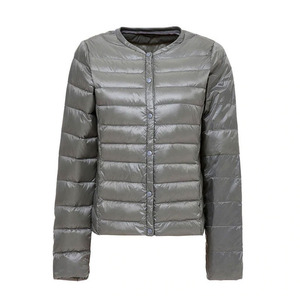 Veste matelassée en duvet uni et vierge de couleur unie Veste matelassée en cuir à bulles d'hiver personnalisée OEM pour hommes - Product Image 5