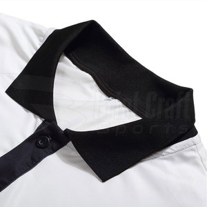 Chemises pour hommes en tissu polaire respirant de haute qualité, design élégant, manches courtes, couleur unie, logo personnalisé, style décontracté - Product Image 4