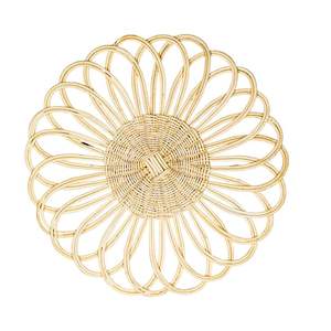 Hand Woven Rattan Placemat Wicker Charger Plate <b>for</b> Table Coaster <b>for</b> Kitchen Wedding Handmade Tabletop Cup Mat Photo <b>Props</b> - Product Image 4