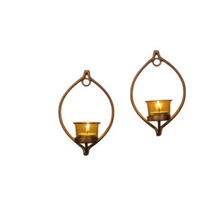 Christmas Decoration Accessories Metal <b>Wall</b> Scones Superior Quality Golden Metal <b>Wall</b> Hanging Candle Holder Home <b>Lighting</b> - Product Image 3