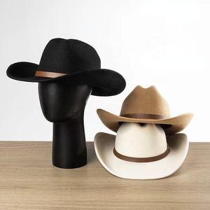 Nuevos sombreros de vaquero de cuero al aire libre para hombres de vaquero occidental personalizados Sombreros de vaquero en cuero genuino Sombreros de moda al por mayor - Product Image 4
