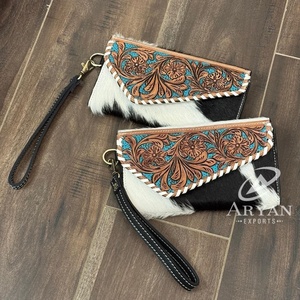 กระเป๋าสตางค์ทรงซองจดหมายหนังวัวแท้สำหรับผู้หญิงกระเป๋าคลัทช์อเนกประสงค์ดีไซน์ทันสมัยสำหรับ2025 - Product Image 1