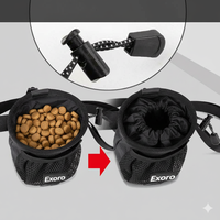 2026 Pochette de ceinture personnalisable classique pour friandises pour chiens et chats, légère, en polyester, imperméable, écologique, portable pour l'entraînement et le transport de nourriture
