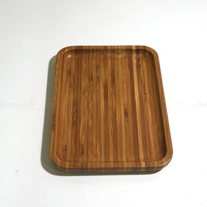 BFKT001-Minimalist 17x12cm Bamboo Storage Tray Rectangle Cutlery Organizer and Utensil/Silverware Tray for <b>Table</b> for <b>Parties</b> - Product Image 2