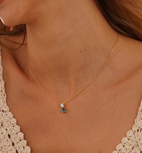 สร้อยคอจี้สร้อยคอควอตซ์ชุบทองปรับได้สำหรับผู้หญิงคอลเลกชั่นทันสมัย - Product Image 2