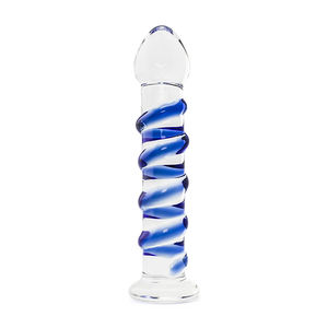 Rimpelingen Gladde Getextureerde Realistische <span class=keywords><strong>Dildo</strong></span> Vagina Anus Stimulaties Glas Transparante Anale Plug Butt Plug Voor Vrouwen Vrouwen Seksspeeltjes - Product Image 5