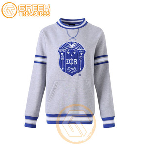 Sudadera de Forro Polar de Algodón Transpirable de Invierno de Alta Calidad, Personalizada al por Mayor, Bordada con el Logotipo de la Hermandad Femenina Zeta Phi Beta - Product Image 2