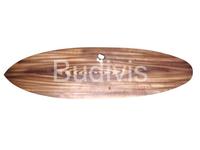 Décoration de planche de surf en bois de pin gravée à l'aérographe, thème poisson-clown, personnalisable en couleur et taille, pour la maison, à suspendre ou à poser sur table, vente en gros