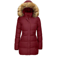 Parka d'hiver personnalisée pour femme, écologique, longue, unie, tissée, rembourrée, surdimensionnée, respirante, imperméable, réversible, doublée de laine, avec capuche en fourrure