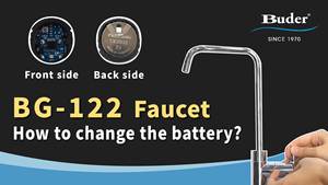 Buder คลาสสิกยุโรปคันเดียวก๊อกน้ำห้องครัวทองเหลืองพร้อมไฟ LED ตัวแสดงเวลาการติดตั้งหลุมเดียวจากไต้หวัน - Product Image 3