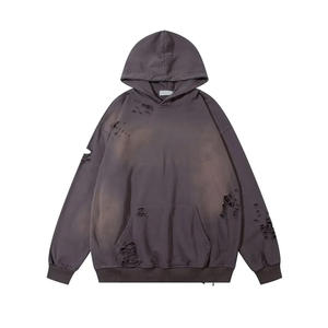 Nuevo diseño 100% sudaderas con capucha de algodón a la venta suéter personalizado peso pesado Streetwear sudaderas con capucha de socorro - Product Image 1