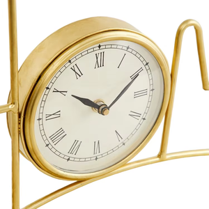 Horloge de table à piles en métal HOME - Design classique moderne, mouvement mécanique, écologique, étanche, cadeau unique - Product Image 4