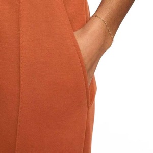 Pantalones Casuales de Invierno para Mujer, al por Mayor, Personalizados, de Felpa de 220 g, 100% Algodón, Ecológicos, Gruesos, con Cintura Elástica Alta y Cordón Ajustable - Product Image 5