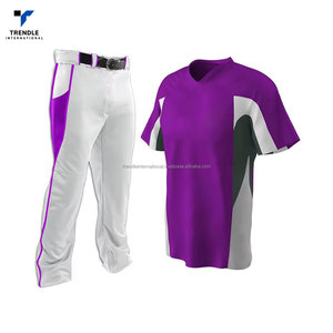 Uniforme de Béisbol, Nuevo Diseño, 100% Poliéster, Transpirable, Conjuntos Personalizados con Logotipo y Colores para Hombre, Servicio OEM, Alta Calidad - Product Image 1
