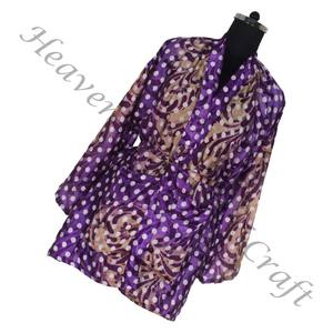 KS003 2024 Vintage seda Sari Floral estampado corto Vintage Sari Kimono Long Beach Cover UP vestido étnico indio Maxi Albornoz vestido - Product Image 2