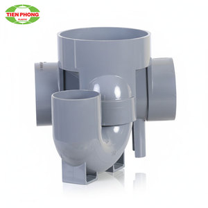 Nouveau raccord de tuyau de siphon horizontal à 90 branches à trois branches 2025 pour système de drainage et de plomberie d'égout - Product Image 1