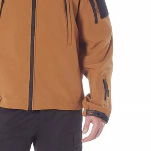 Vente en gros de vestes en polaire à fermeture éclair pour hommes, col montant, style long avec logo personnalisé et poches zippées - Product Image 2