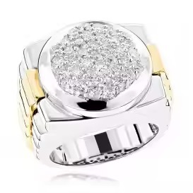 Anillo de lujo superventas diseño clásico Hip Hop cubano 925 plata esterlina Iced Out LGD VVS Moissanite anillo de diamante para hombres - Product Image 2