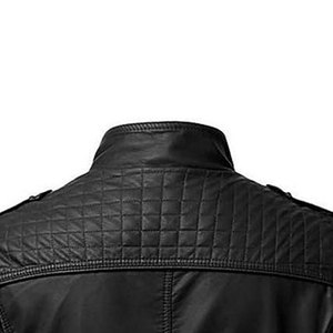 Chaqueta de Cuero para Motociclista de Diseño Superior para Hombre, Chaqueta de Cuero de Oveja Personalizada para Hombre, Chaqueta de Cuero Acolchada para Hombre - Product Image 3