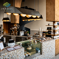 Espositore con Display LED per Bar, Tavolo da Caffè, Vetrina, Arredamento per Hotel, Ristoranti e Bar, Carrello Portavivande, Bancone Cassa