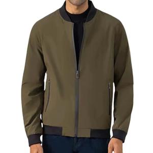Nouvelle veste bomber en cuir/laine pour homme, vêtements d'hiver personnalisés, best-seller, respirante, séchage rapide, vestes bomber pour homme - Product Image 4