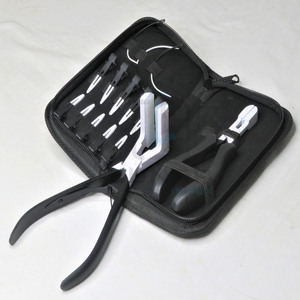 2026 Hot Selling High Quality White Black Color Surgical Grade Stainless Steel Hair Extension Pliers <b>Tools</b> Kit Commercial Use - Product Image 5