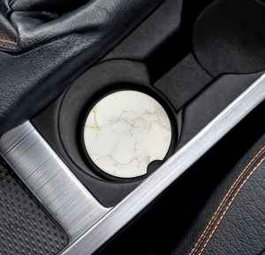 Posavasos de Piedra de Savia de Lujo con Diseño de Mármol Dorado, Recuerdo de Boda o Inauguración de Casa - Product Image 6