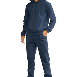 2025 Jersey personalizado para hombre, chándal bordado de diseño sólido con forro para invierno, chándal para correr, 100% de algodón - Product Image 1