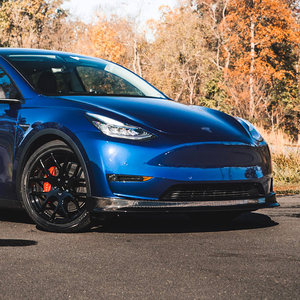 Nouveau séparateur de pare-chocs avant en fibre de carbone pour <span class=keywords><strong>Tesla</strong></span> <span class=keywords><strong>Model</strong></span> Y - Product Image 5
