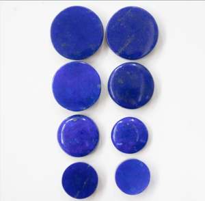 Cabochon de Lapis Lazuli naturel de haute résistance pierre précieuse ronde polie en vrac pour bague et pendentif faisant l'offre de prix en vrac - Product Image 1