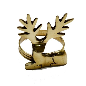 Servilletero de latón de diseño antiguo con forma de hoja para restaurante, servilletero de diseño bonito dorado elegante decorativo con venta - Product Image 2