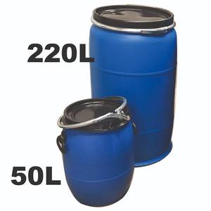 Bidons de stockage d'essence en HDPE bleu de qualité alimentaire, cylindriques, étanches, pour usage industriel - Product Image 3