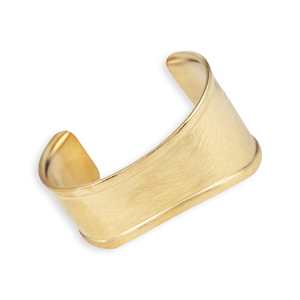 CUCOCUCA YXQ B45 Bracciale rigido elegante in acciaio inossidabile spazzolato dorato, design semplice e senza tempo, look classico per tutti i giorni/eventi - Product Image 1