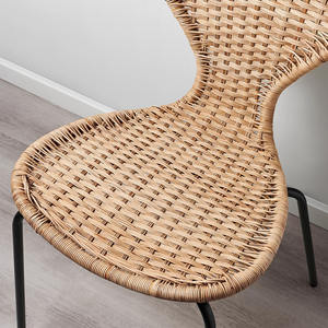 Asta <b>Dining</b> <b>Chair</b> Modern Frame with Iron Leg <b>Chair</b> and Aluminum Frame and <b>Rattan</b> for Indoor and Outdoor Use - Product Image 2