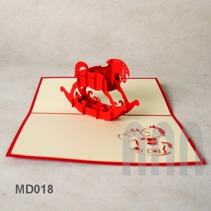 <span class=keywords><strong>Ann</strong></span> thủ công mỹ nghệ Pony 3D handmade pop-up magnesia thủ công tùy chỉnh in quà tặng & Thiệp mời với phong bì Việt Nam giá tốt - Product Image 3