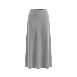 Jupe longue en laine décontractée pour femmes avec volants et broderies - Product Image 1