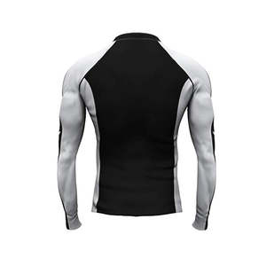 Servicio Personalizado OEM, Camisetas Transpirables con Cuello Redondo para Hombre, Camisetas de Protección UV para BJJ, Fitness, Lucha, Manga Larga, Antibacterianas, de Secado Rápido - Product Image 4