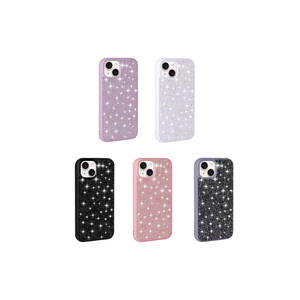 Étui de téléphone en cuir de luxe Netzy Premium pour iPhone 15 Plus, design brillant avec strass et diamants, style tendance, coque de protection haut de gamme - Product Image 5