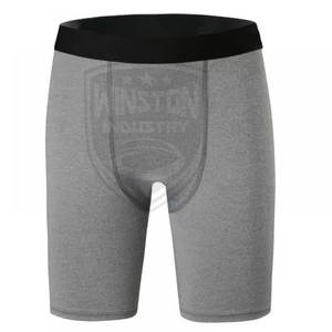 Short de gym et de fitness pour hommes, design personnalisé, taille moyenne, vêtements de compression à séchage rapide, fermeture à la taille élastique, solide - Product Image 3