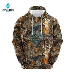 เสื้อฮู้ดปักลายทหารสำหรับล่าสัตว์ในฤดูหนาว คุณภาพสูง ขายส่ง สำหรับผู้ชาย ผลิตจากโพลีเอสเตอร์ 100% - Product Image 5