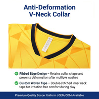 Camiseta de Fútbol Retro Sublimada Personalizada con Transferencia Térmica, Malla de Poliéster con Logotipo